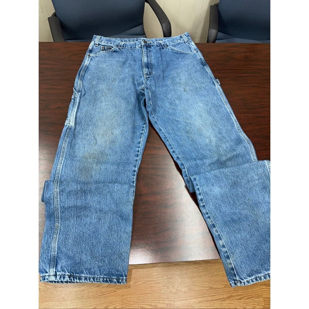 Dickies Mens Relaxed Fit Carpenter Denim Jeans Size 36x34